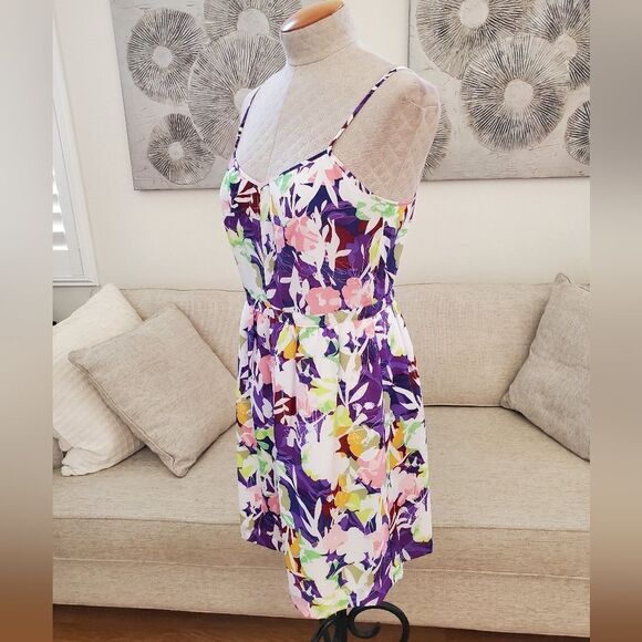 J. Crew | Printed Seaside Floral Cami Dress - [size 8] - Picture 5 of 13